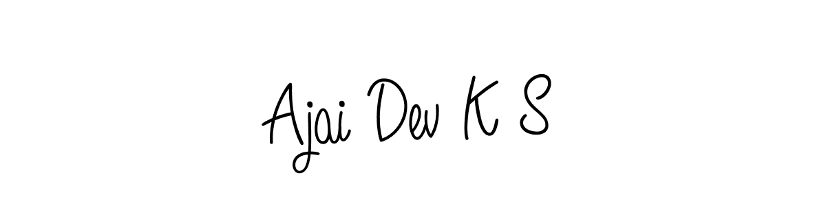 Once you've used our free online signature maker to create your best signature Angelique-Rose-font-FFP style, it's time to enjoy all of the benefits that Ajai Dev K S name signing documents. Ajai Dev K S signature style 5 images and pictures png