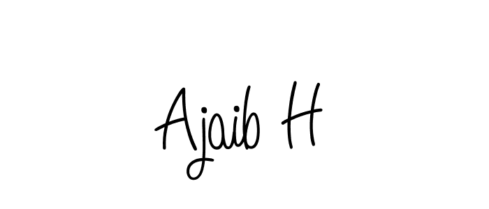 You can use this online signature creator to create a handwritten signature for the name Ajaib H. This is the best online autograph maker. Ajaib H signature style 5 images and pictures png