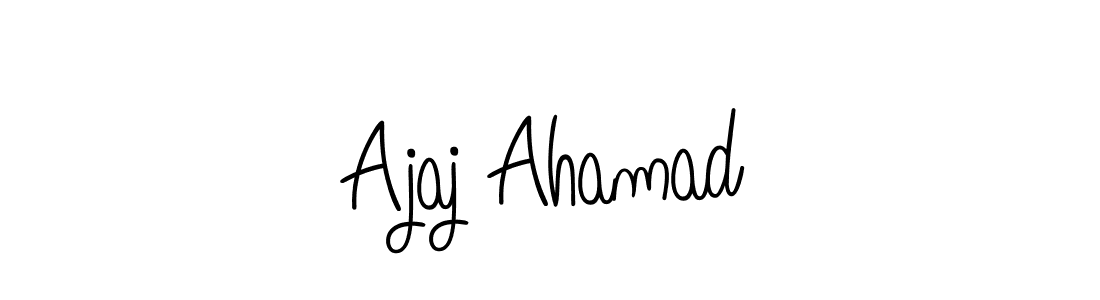 Design your own signature with our free online signature maker. With this signature software, you can create a handwritten (Angelique-Rose-font-FFP) signature for name Ajaj Ahamad. Ajaj Ahamad signature style 5 images and pictures png