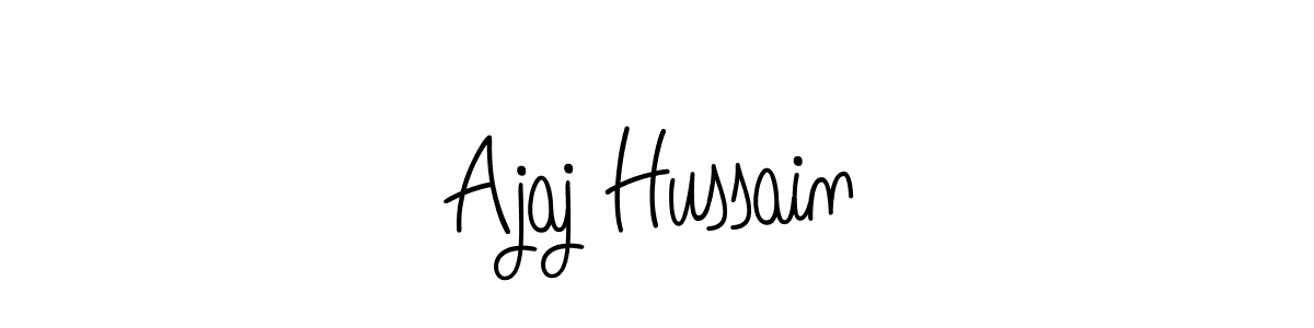 if you are searching for the best signature style for your name Ajaj Hussain. so please give up your signature search. here we have designed multiple signature styles  using Angelique-Rose-font-FFP. Ajaj Hussain signature style 5 images and pictures png