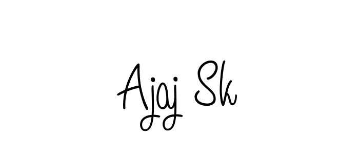 Make a beautiful signature design for name Ajaj Sk. With this signature (Angelique-Rose-font-FFP) style, you can create a handwritten signature for free. Ajaj Sk signature style 5 images and pictures png