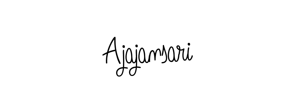 You should practise on your own different ways (Angelique-Rose-font-FFP) to write your name (Ajajansari) in signature. don't let someone else do it for you. Ajajansari signature style 5 images and pictures png