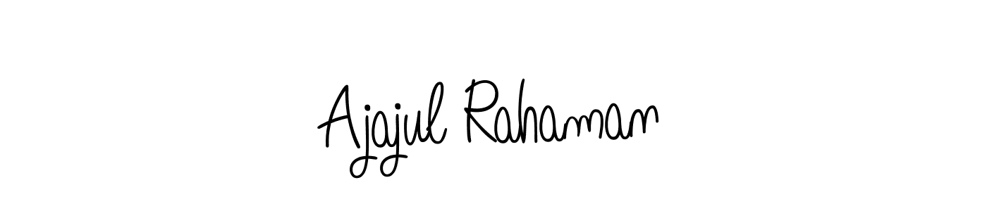 Create a beautiful signature design for name Ajajul Rahaman. With this signature (Angelique-Rose-font-FFP) fonts, you can make a handwritten signature for free. Ajajul Rahaman signature style 5 images and pictures png