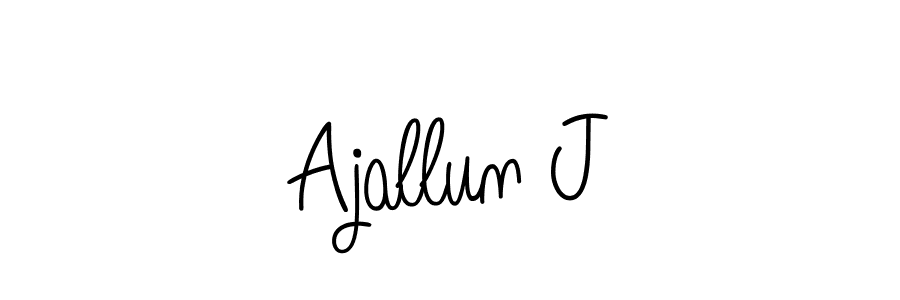 Here are the top 10 professional signature styles for the name Ajallun J. These are the best autograph styles you can use for your name. Ajallun J signature style 5 images and pictures png