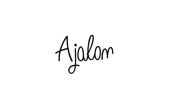 You should practise on your own different ways (Angelique-Rose-font-FFP) to write your name (Ajalon) in signature. don't let someone else do it for you. Ajalon signature style 5 images and pictures png