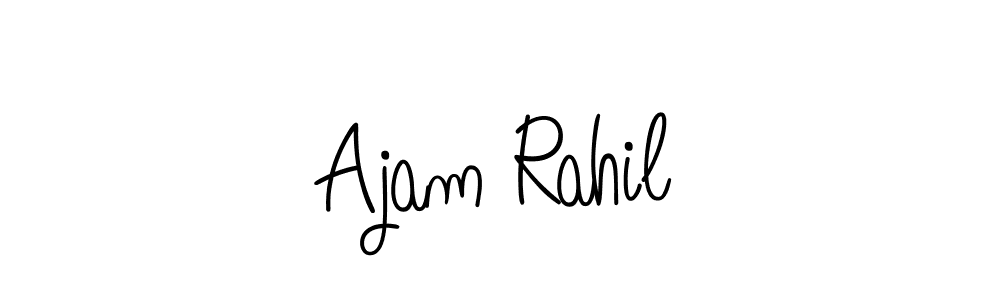 Check out images of Autograph of Ajam Rahil name. Actor Ajam Rahil Signature Style. Angelique-Rose-font-FFP is a professional sign style online. Ajam Rahil signature style 5 images and pictures png