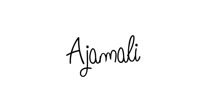 Design your own signature with our free online signature maker. With this signature software, you can create a handwritten (Angelique-Rose-font-FFP) signature for name Ajamali. Ajamali signature style 5 images and pictures png