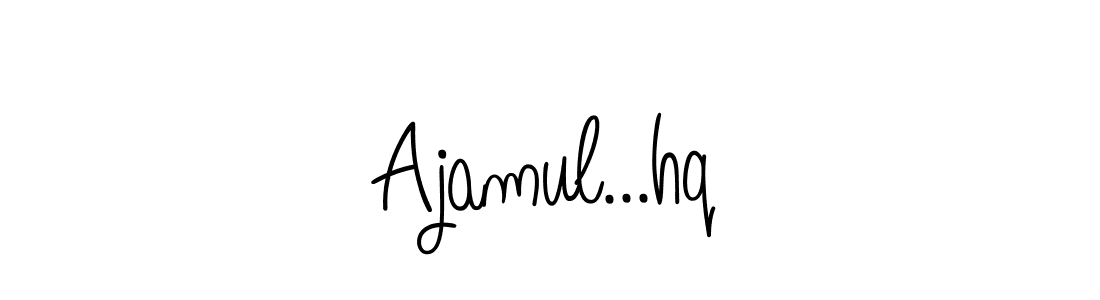 How to make Ajamul...hq name signature. Use Angelique-Rose-font-FFP style for creating short signs online. This is the latest handwritten sign. Ajamul...hq signature style 5 images and pictures png