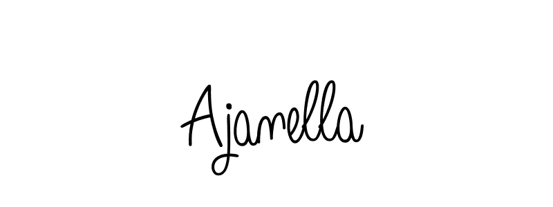 Ajanella stylish signature style. Best Handwritten Sign (Angelique-Rose-font-FFP) for my name. Handwritten Signature Collection Ideas for my name Ajanella. Ajanella signature style 5 images and pictures png
