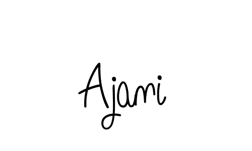 You should practise on your own different ways (Angelique-Rose-font-FFP) to write your name (Ajani) in signature. don't let someone else do it for you. Ajani signature style 5 images and pictures png