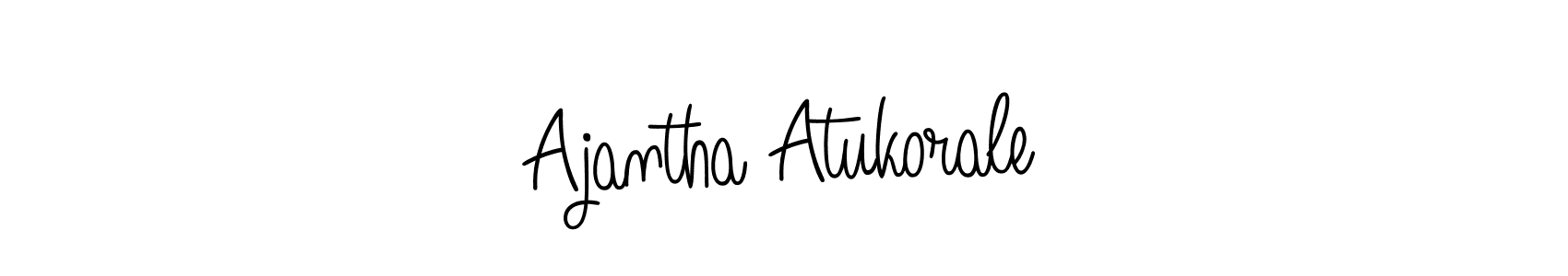 Ajantha Atukorale stylish signature style. Best Handwritten Sign (Angelique-Rose-font-FFP) for my name. Handwritten Signature Collection Ideas for my name Ajantha Atukorale. Ajantha Atukorale signature style 5 images and pictures png