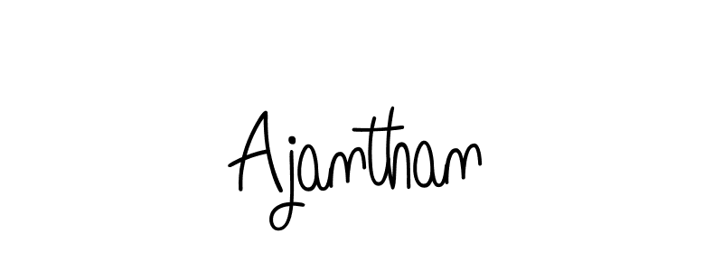 Use a signature maker to create a handwritten signature online. With this signature software, you can design (Angelique-Rose-font-FFP) your own signature for name Ajanthan. Ajanthan signature style 5 images and pictures png