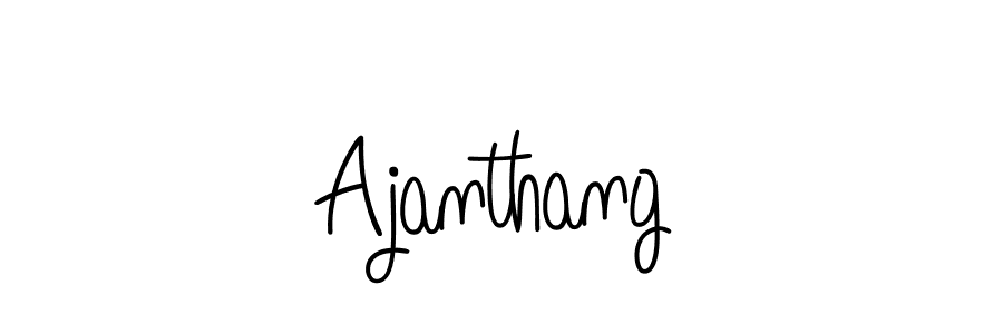 You should practise on your own different ways (Angelique-Rose-font-FFP) to write your name (Ajanthang) in signature. don't let someone else do it for you. Ajanthang signature style 5 images and pictures png