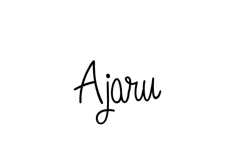 if you are searching for the best signature style for your name Ajaru. so please give up your signature search. here we have designed multiple signature styles  using Angelique-Rose-font-FFP. Ajaru signature style 5 images and pictures png