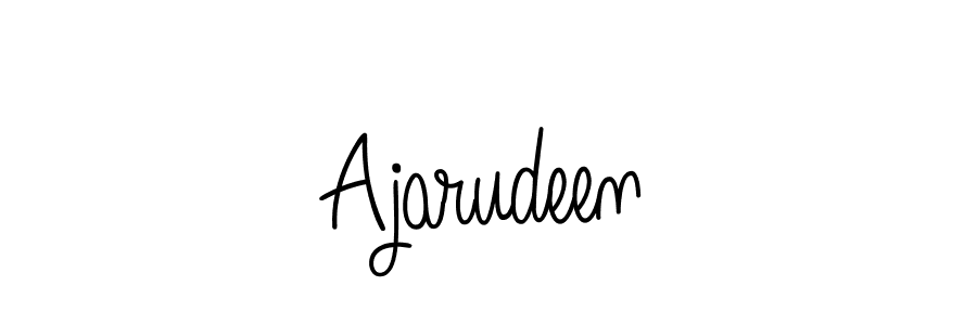 Make a beautiful signature design for name Ajarudeen. With this signature (Angelique-Rose-font-FFP) style, you can create a handwritten signature for free. Ajarudeen signature style 5 images and pictures png