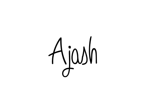 Use a signature maker to create a handwritten signature online. With this signature software, you can design (Angelique-Rose-font-FFP) your own signature for name Ajash. Ajash signature style 5 images and pictures png