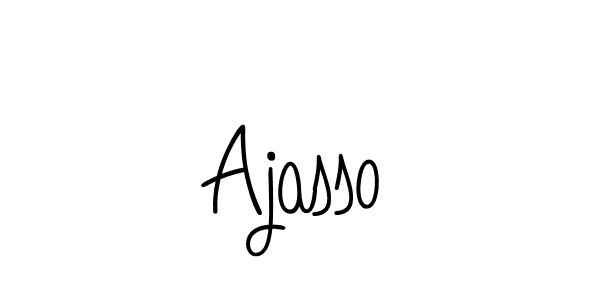 Use a signature maker to create a handwritten signature online. With this signature software, you can design (Angelique-Rose-font-FFP) your own signature for name Ajasso. Ajasso signature style 5 images and pictures png
