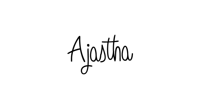 Ajastha stylish signature style. Best Handwritten Sign (Angelique-Rose-font-FFP) for my name. Handwritten Signature Collection Ideas for my name Ajastha. Ajastha signature style 5 images and pictures png