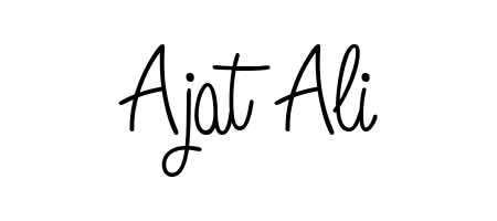 Create an unforgettable impression when signing with Ajat Ali name styled in Angelique-Rose-font-FFP typography. 100% free online generator. Ajat Ali signature style 5 images and pictures png