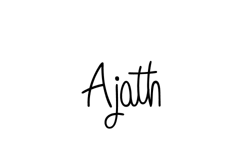 Make a beautiful signature design for name Ajath. With this signature (Angelique-Rose-font-FFP) style, you can create a handwritten signature for free. Ajath signature style 5 images and pictures png