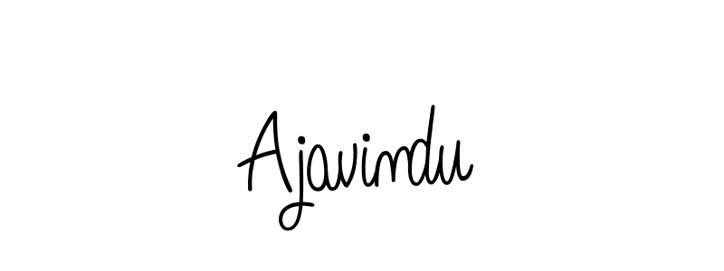 How to make Ajavindu name signature. Use Angelique-Rose-font-FFP style for creating short signs online. This is the latest handwritten sign. Ajavindu signature style 5 images and pictures png