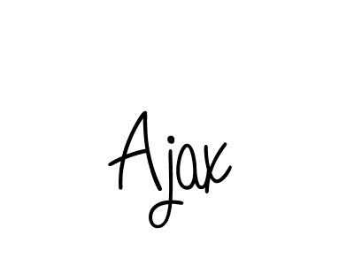 You should practise on your own different ways (Angelique-Rose-font-FFP) to write your name (Ajax) in signature. don't let someone else do it for you. Ajax signature style 5 images and pictures png