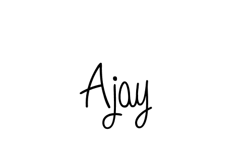 Use a signature maker to create a handwritten signature online. With this signature software, you can design (Angelique-Rose-font-FFP) your own signature for name Ajay . Ajay  signature style 5 images and pictures png