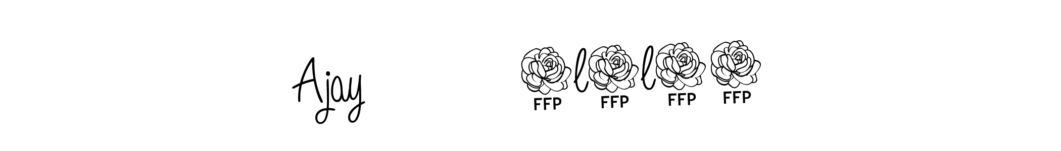 Create a beautiful signature design for name Ajay           4l2l24. With this signature (Angelique-Rose-font-FFP) fonts, you can make a handwritten signature for free. Ajay           4l2l24 signature style 5 images and pictures png