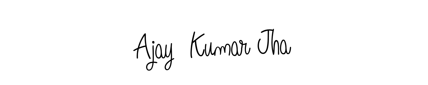 Once you've used our free online signature maker to create your best signature Angelique-Rose-font-FFP style, it's time to enjoy all of the benefits that Ajay  Kumar Jha name signing documents. Ajay  Kumar Jha signature style 5 images and pictures png