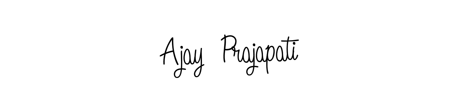 Make a beautiful signature design for name Ajay  Prajapati. With this signature (Angelique-Rose-font-FFP) style, you can create a handwritten signature for free. Ajay  Prajapati signature style 5 images and pictures png