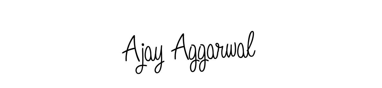 Create a beautiful signature design for name Ajay Aggarwal. With this signature (Angelique-Rose-font-FFP) fonts, you can make a handwritten signature for free. Ajay Aggarwal signature style 5 images and pictures png