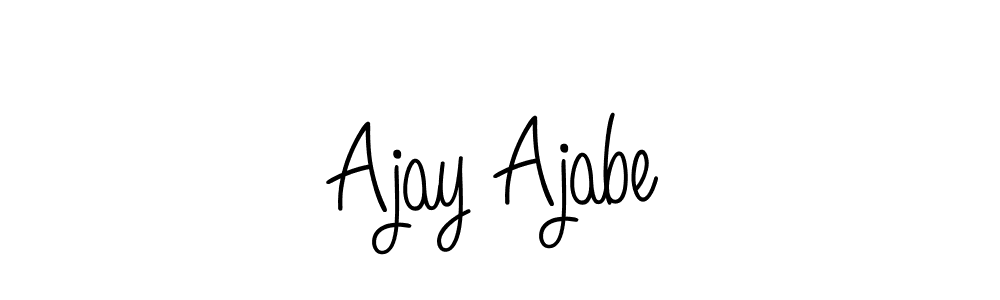 Make a beautiful signature design for name Ajay Ajabe. With this signature (Angelique-Rose-font-FFP) style, you can create a handwritten signature for free. Ajay Ajabe signature style 5 images and pictures png