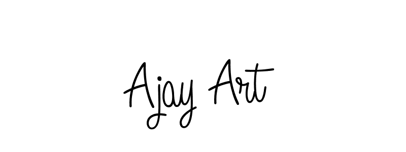 Design your own signature with our free online signature maker. With this signature software, you can create a handwritten (Angelique-Rose-font-FFP) signature for name Ajay Art. Ajay Art signature style 5 images and pictures png