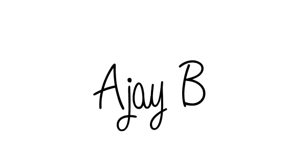 It looks lik you need a new signature style for name Ajay B. Design unique handwritten (Angelique-Rose-font-FFP) signature with our free signature maker in just a few clicks. Ajay B signature style 5 images and pictures png