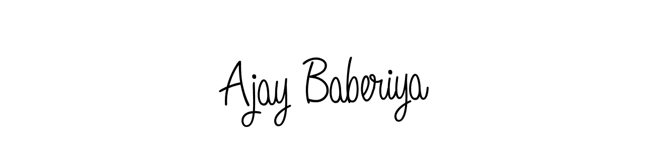 How to make Ajay Baberiya signature? Angelique-Rose-font-FFP is a professional autograph style. Create handwritten signature for Ajay Baberiya name. Ajay Baberiya signature style 5 images and pictures png