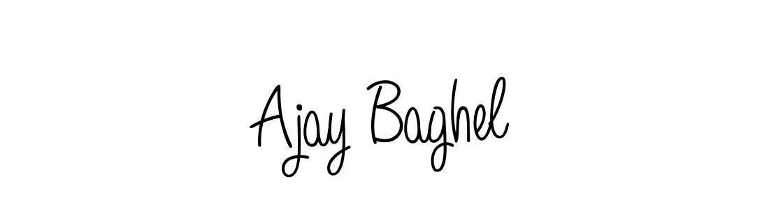 You should practise on your own different ways (Angelique-Rose-font-FFP) to write your name (Ajay Baghel) in signature. don't let someone else do it for you. Ajay Baghel signature style 5 images and pictures png