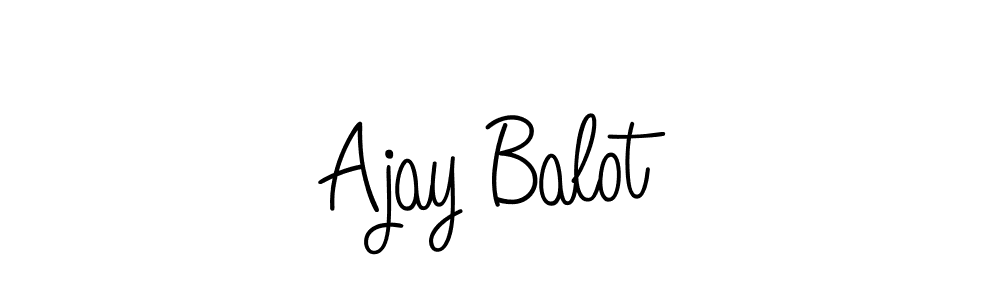 How to make Ajay Balot signature? Angelique-Rose-font-FFP is a professional autograph style. Create handwritten signature for Ajay Balot name. Ajay Balot signature style 5 images and pictures png