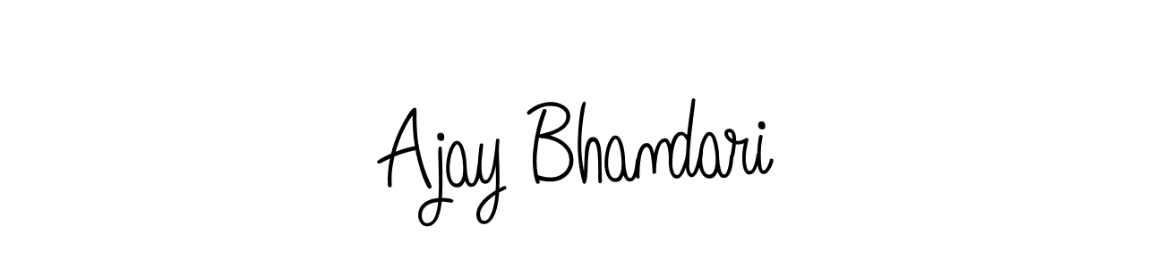 How to make Ajay Bhandari signature? Angelique-Rose-font-FFP is a professional autograph style. Create handwritten signature for Ajay Bhandari name. Ajay Bhandari signature style 5 images and pictures png