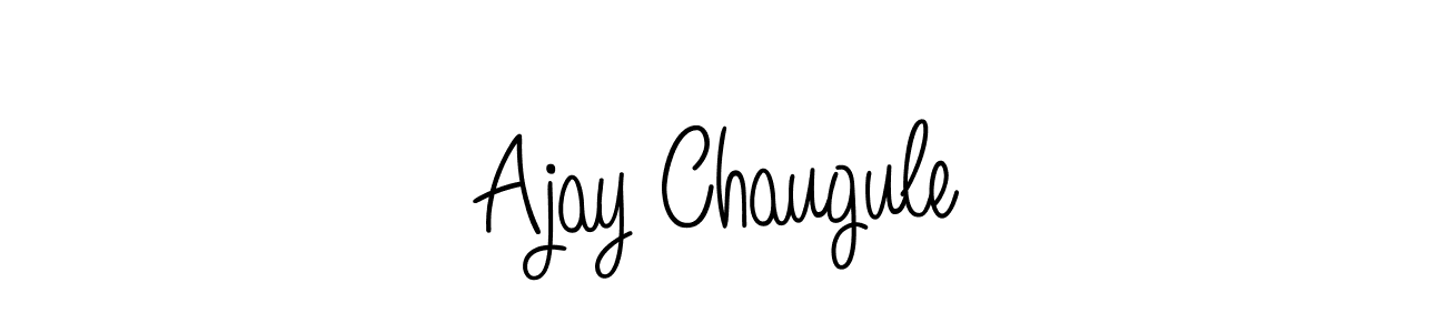 Make a beautiful signature design for name Ajay Chaugule. With this signature (Angelique-Rose-font-FFP) style, you can create a handwritten signature for free. Ajay Chaugule signature style 5 images and pictures png