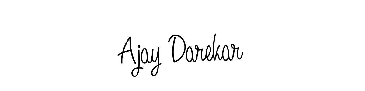 Make a beautiful signature design for name Ajay Darekar. With this signature (Angelique-Rose-font-FFP) style, you can create a handwritten signature for free. Ajay Darekar signature style 5 images and pictures png