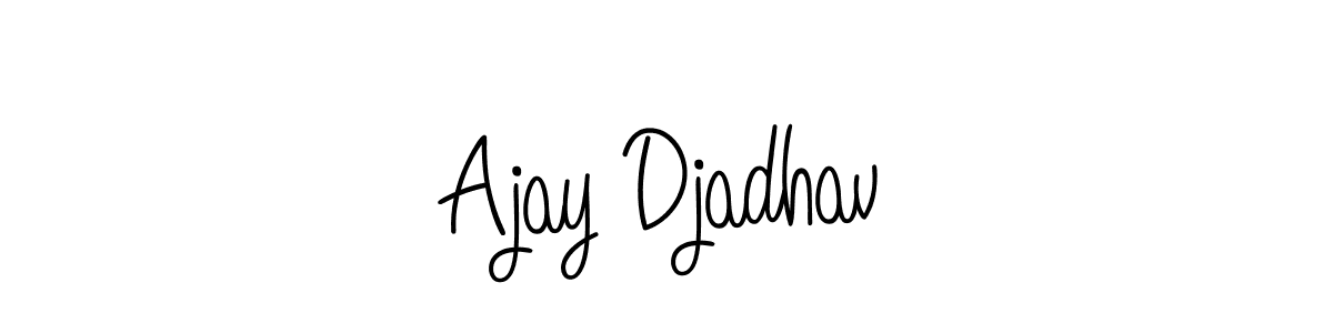 Make a beautiful signature design for name Ajay Djadhav. With this signature (Angelique-Rose-font-FFP) style, you can create a handwritten signature for free. Ajay Djadhav signature style 5 images and pictures png