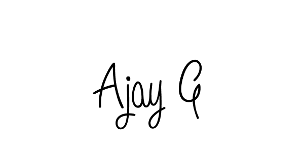 How to Draw Ajay G signature style? Angelique-Rose-font-FFP is a latest design signature styles for name Ajay G. Ajay G signature style 5 images and pictures png