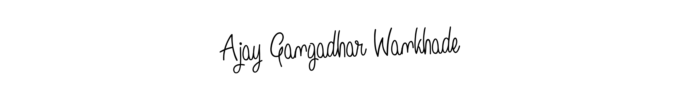 It looks lik you need a new signature style for name Ajay Gangadhar Wankhade. Design unique handwritten (Angelique-Rose-font-FFP) signature with our free signature maker in just a few clicks. Ajay Gangadhar Wankhade signature style 5 images and pictures png