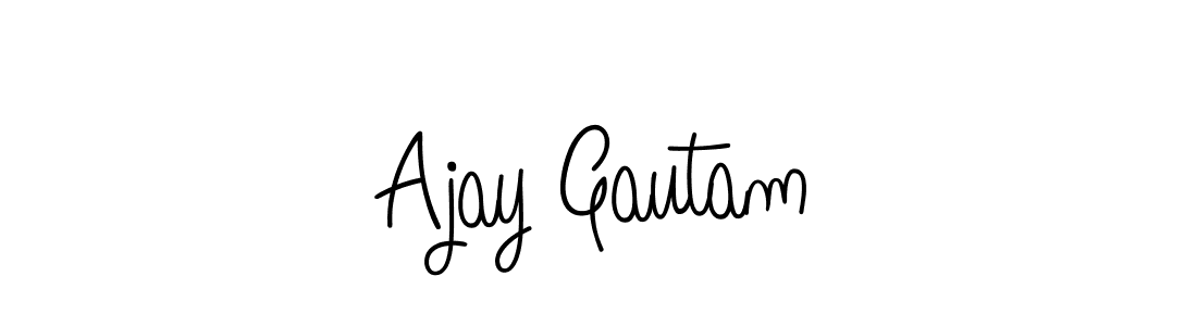 How to make Ajay Gautam signature? Angelique-Rose-font-FFP is a professional autograph style. Create handwritten signature for Ajay Gautam name. Ajay Gautam signature style 5 images and pictures png