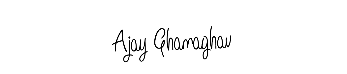 Make a short Ajay Ghanaghav signature style. Manage your documents anywhere anytime using Angelique-Rose-font-FFP. Create and add eSignatures, submit forms, share and send files easily. Ajay Ghanaghav signature style 5 images and pictures png