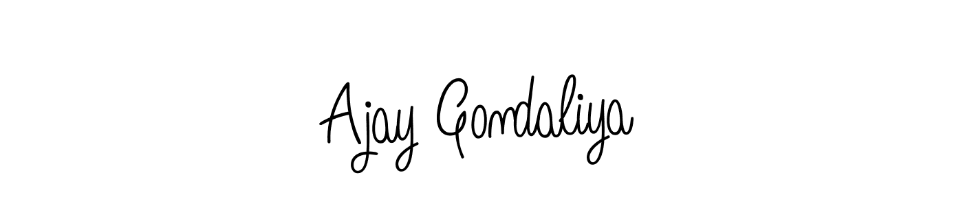 This is the best signature style for the Ajay Gondaliya name. Also you like these signature font (Angelique-Rose-font-FFP). Mix name signature. Ajay Gondaliya signature style 5 images and pictures png