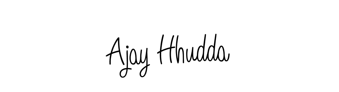 Use a signature maker to create a handwritten signature online. With this signature software, you can design (Angelique-Rose-font-FFP) your own signature for name Ajay Hhudda. Ajay Hhudda signature style 5 images and pictures png