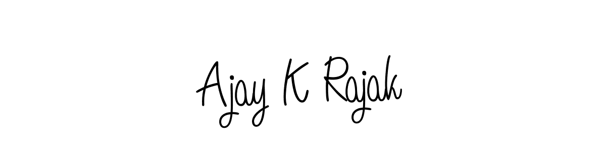 Design your own signature with our free online signature maker. With this signature software, you can create a handwritten (Angelique-Rose-font-FFP) signature for name Ajay K Rajak. Ajay K Rajak signature style 5 images and pictures png