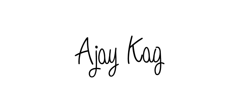 The best way (Angelique-Rose-font-FFP) to make a short signature is to pick only two or three words in your name. The name Ajay Kag include a total of six letters. For converting this name. Ajay Kag signature style 5 images and pictures png