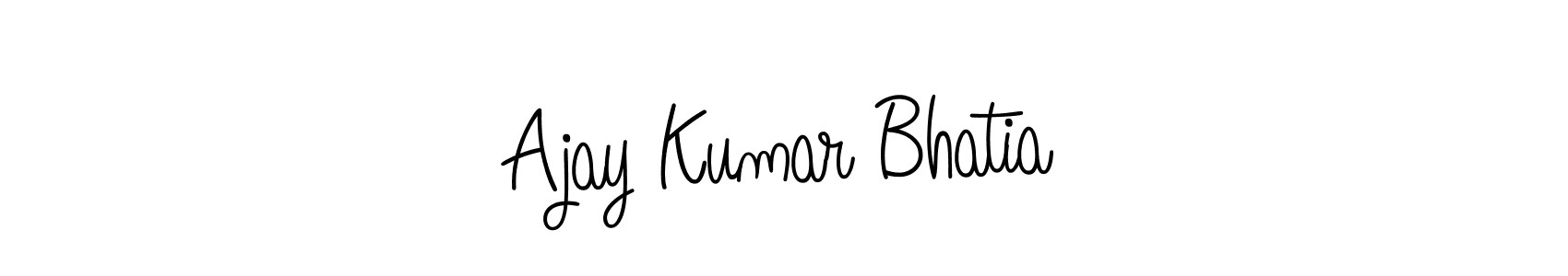 How to make Ajay Kumar Bhatia name signature. Use Angelique-Rose-font-FFP style for creating short signs online. This is the latest handwritten sign. Ajay Kumar Bhatia signature style 5 images and pictures png